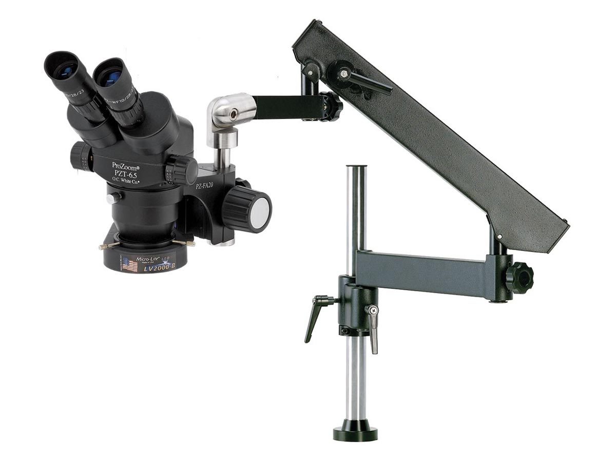 ProZoom 6.5 Binocular Microscope - Articulating Arm Base featured