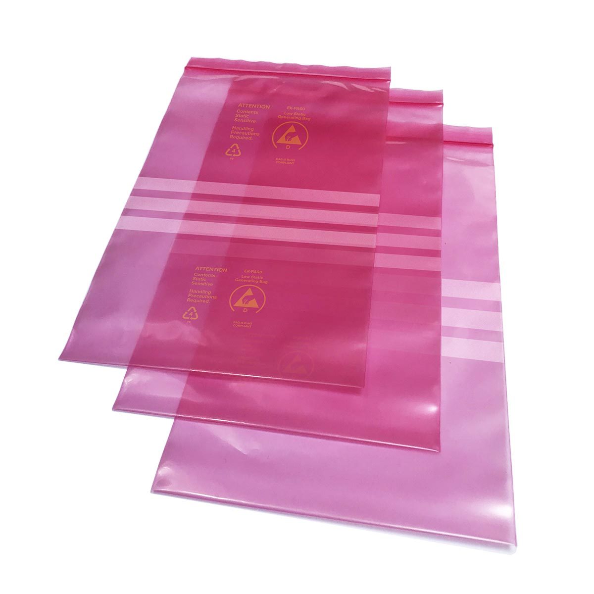 Pink Anti-Static Bags EK-LPA60