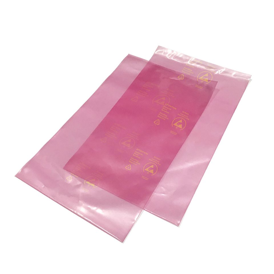 Pink AntiStatic Bags Electrostatic Protected