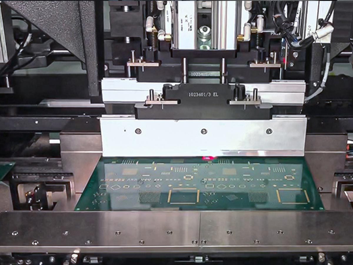 ITW EAE Edison II ACT Stencil Printer Board Staging